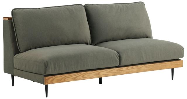 関家具 485257 3人掛けソファ （モスグリーン・幅180×奥行91×高さ84×座面高さ44cm）To Meet アリシア2[485257] 返品種別B