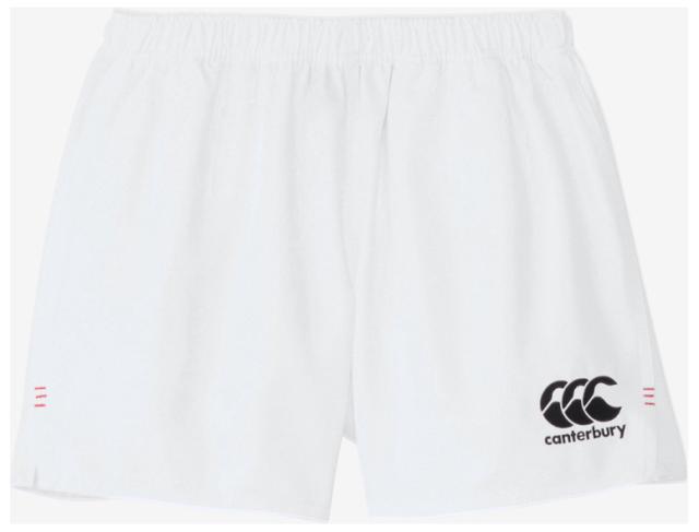 カンタベリー CCC-RG24512-10-S メンズ　ラグビーショーツ/ロング（ホワイト・サイズ：S）CANTERBURY[CCCRG2451210S] 返品種別A