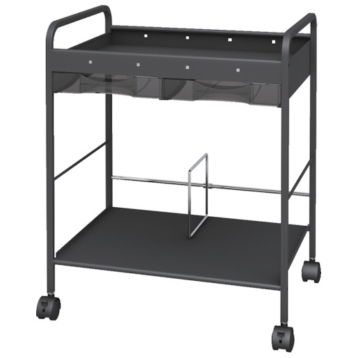 トラスコ中山 ADW-4935 アンダーデスクワゴン（521×388×H600・サテンブラック）[ADW4935] 返品種別A