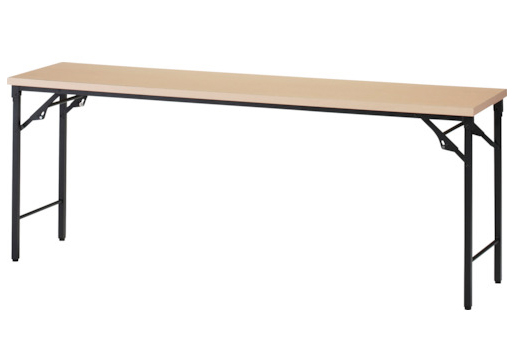 トラスコ中山 TST-1245-C 折りたたみ会議テーブル　1200X450XH700　棚板なし・ナチュラル【他商品との同時購入不可】メーカー直送品(沖縄県・離島はお届け対象外となります)[TST1245C] 返品種別B