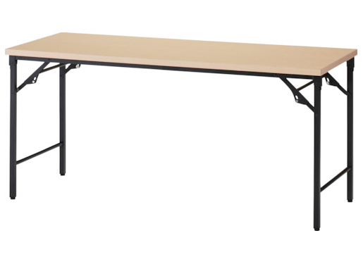 トラスコ中山 TST-1860-C 折りたたみ会議テーブル　1800X600XH700　棚板なし・ナチュラル【他商品との同時購入不可】メーカー直送品(沖縄県・離島はお届け対象外となります)[TST1860C] 返品種別B
