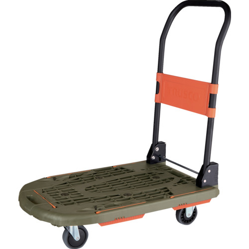 トラスコ中山 MPK-780-OD 樹脂台車 カルティオ(新型) 780X490 折畳（オリーブドラブ）トラスコ中山[MPK780OD] 返品種別B