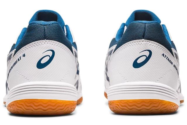 アシックス 卓球シューズ ATTACK HYPERBEAT 4（WHITE/MAKO BLUE