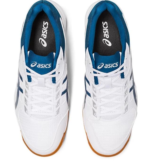 アシックス 卓球シューズ ATTACK HYPERBEAT 4（WHITE/MAKO BLUE