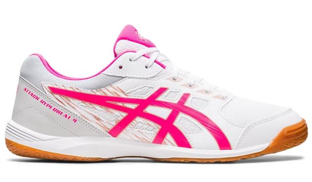 アシックス 卓球シューズ　ATTACK HYPERBEAT 4（WHITE/PINK GLO・サイズ：26.0cm） 1073A056-101-26.0返品種別A_1
