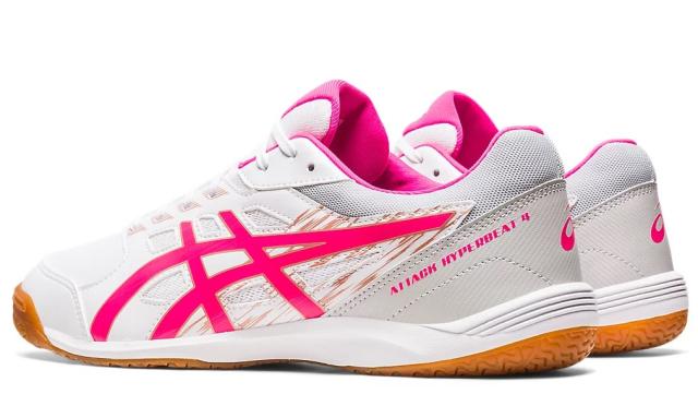 アシックス 卓球シューズ　ATTACK HYPERBEAT 4（WHITE/PINK GLO・サイズ：26.0cm） 1073A056-101-26.0返品種別A_3
