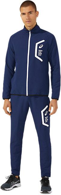 アシックス メンズ ドライ クロスパンツ（ピーコート・サイズ：3XL） TEAM　HEX　DRY　CROSS　PANT 2031E053-400-3XL返品種別A