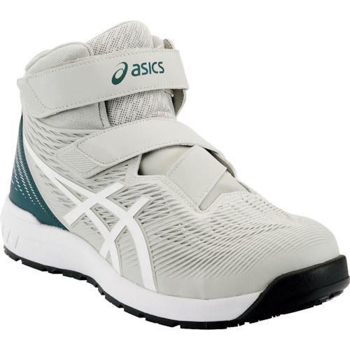 アシックス ウィンジョブ CP120 グラシアグレー×ホワイト 24.5cm JSAA A種認定 ASICS WINJOB 1273A062.020-24.5返品種別B