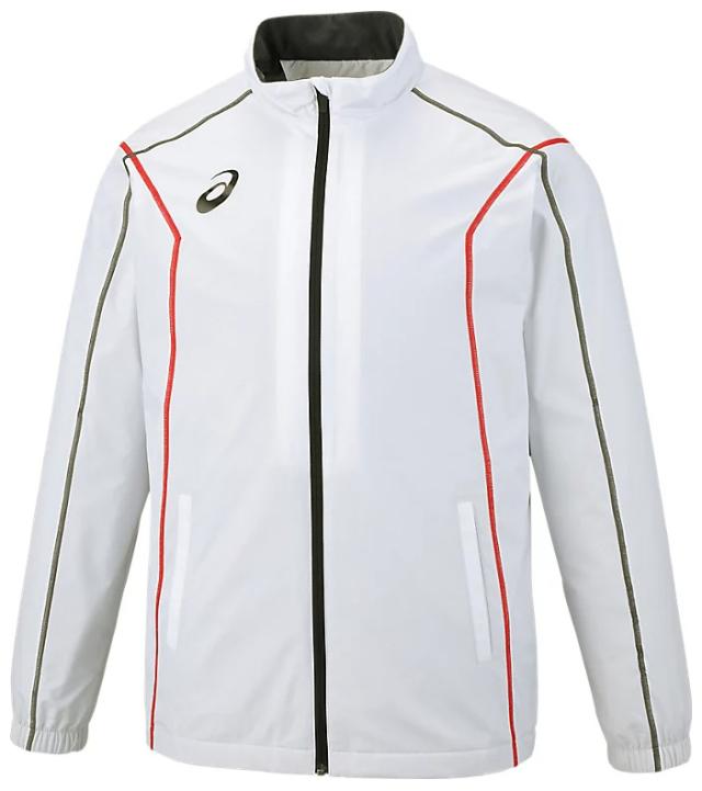 アシックス 2031E059-100-M メンズ 裏トリコットブレーカージャケット(ステッチ/リサイクル素材)（ブリリアントホワイト・サイズ：M）asics[2031E059100M] 返品種別A