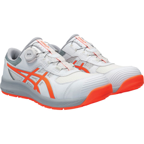 安全靴 ASICS WINJOB CP219 BOA 27.0cm アシックス ウィンジョブ CP219 BOA ホワイト×ショッキング