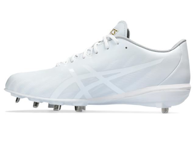 アシックス ユニセックス 野球 金属スパイク GOLDSTAGE MA 3(White/White・サイズ：25.5cm) asics 1123A049-110-25.5返品種別A