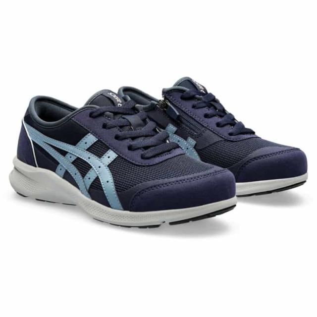 アシックス 1292A066-400-23.0 レディース ウォーキングシューズ ハダシウォーカー（ネイビーブルー×グレーブルー・サイズ：23.0cm）asics walking HADASHIWALKER W066[1292A066400230] 返品種別A