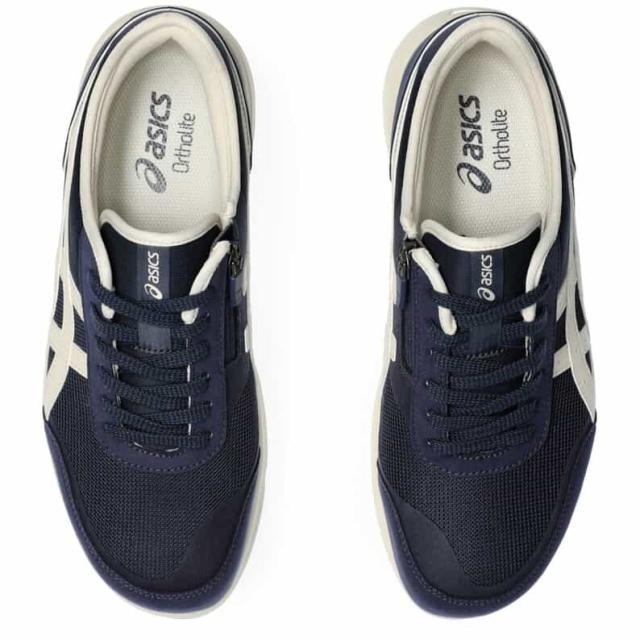 アシックス 1291A056-400-26.0 メンズ ウォーキングシューズ ハダシウォーカー（ネイビーブルー/ライトベージュ・サイズ：26.0cm）asics walking HADASHIWALKER M056[1291A056400260] 返品種別A