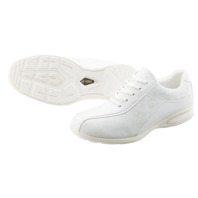 ヨネックス レディース　ウォーキングシューズ　パワークッション L118（ホワイト・サイズ：23.5cm） YO-SHWL118-011-23.5返品種別A