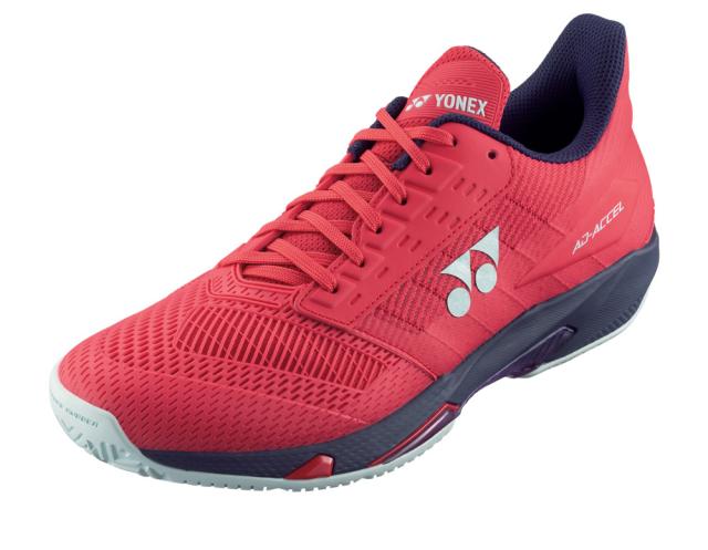 ヨネックス YO-SHTAALA-496-23.0 レディース テニスシューズ パワークッションアドアクセル AC（サンセットレッド・サイズ：23.0cm）YONEX オールコート用[YOSHTAALA496230] 返品種別A