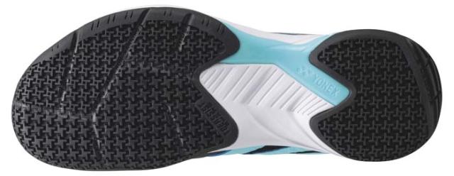 ヨネックス YO-SHBCA1W-381-22.5 ユニセックス バドミントンシューズ パワークッションカスケードアクセルワイド（ブラック/アイスブルー・サイズ：22.5cm）YONEX[YOSHBCA1W381225] 返品種別A