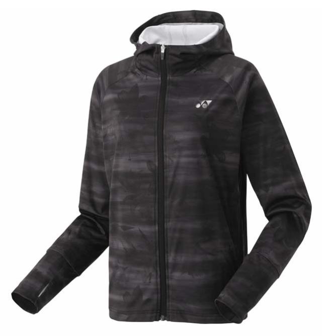 ヨネックス YO-57089-007-M レディース ニットウォームアップパーカー（ブラック・サイズ：M）YONEX[YO57089007M] 返品種別A