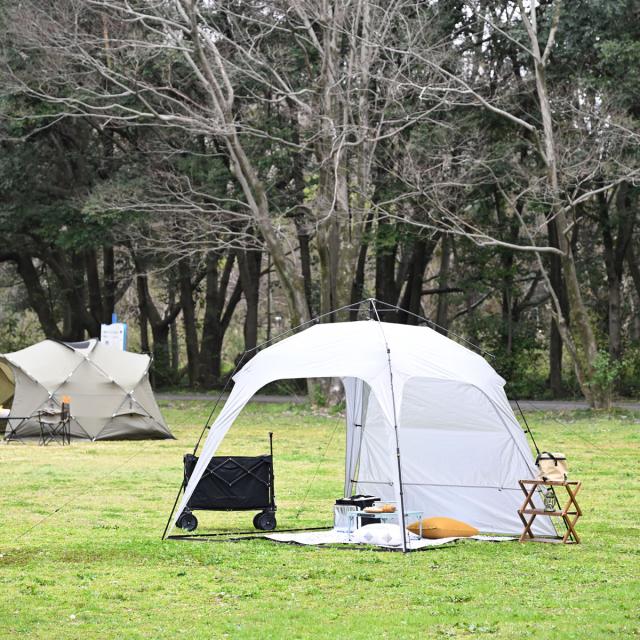 キャンパーズコレクション KOT-250-GY ワンタッチタープ 255×255cm[KOT250GY] 返品種別A_3