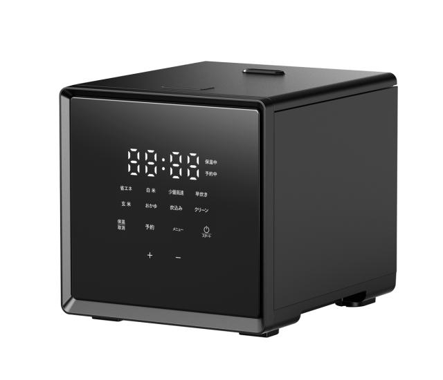 YAMAZEN NEJS-025CM-B マイコン炊飯ジャー（2合炊き） ブラックキューブ型マイコンジャー炊飯器[NEJS025CMB] 返品種別A