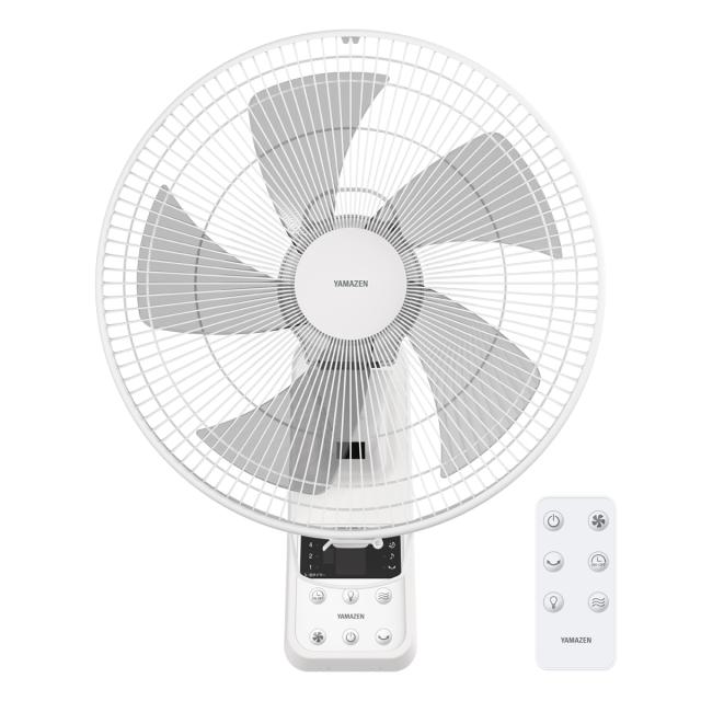 YAMAZEN YWX-F352-W 【扇風機】壁掛け扇（ホワイト）山善 壁掛扇風機 ワイヤレスフルリモコン[YWXF352W] 返品種別A