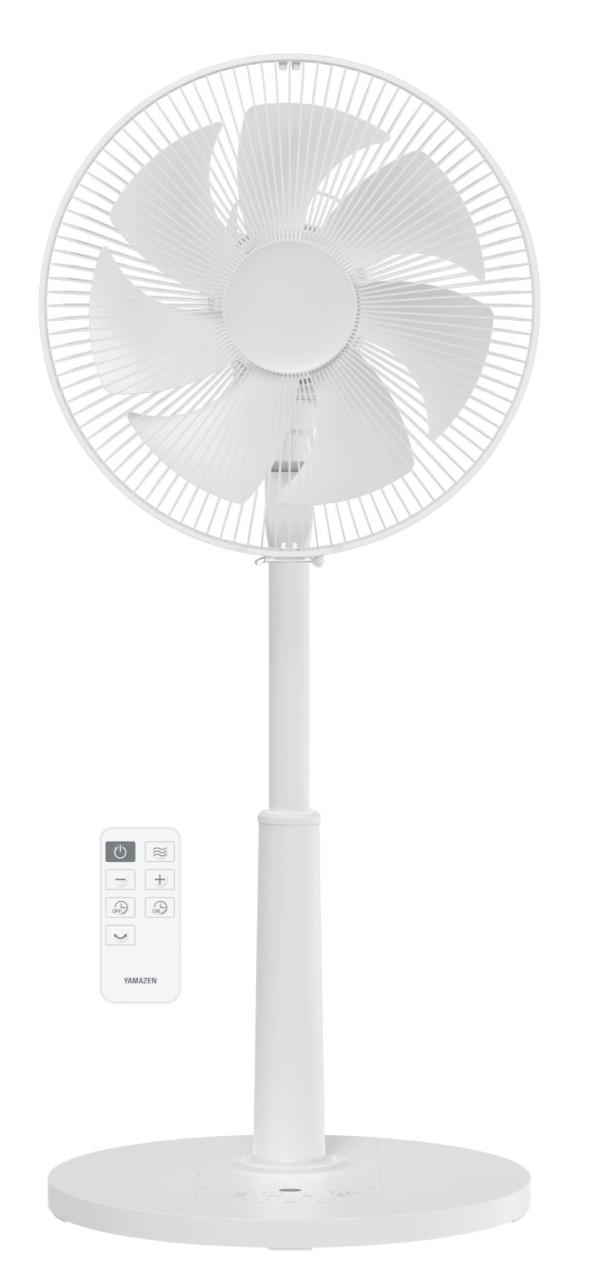 YAMAZEN RLX-CP031-W 【扇風機】DCモーター搭載 リビング扇（ホワイト）山善 ワイヤレスフルリモコン[RLXCP031W] 返品種別A