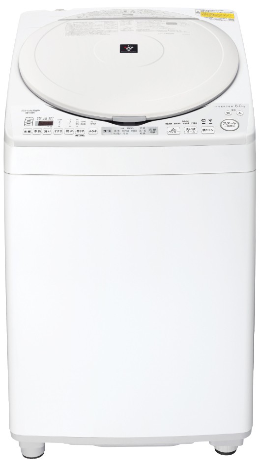 シャープ ES-TX8H-W 8.0kg 洗濯乾燥機 ホワイト系SHARP[ESTX8HW] 返品 