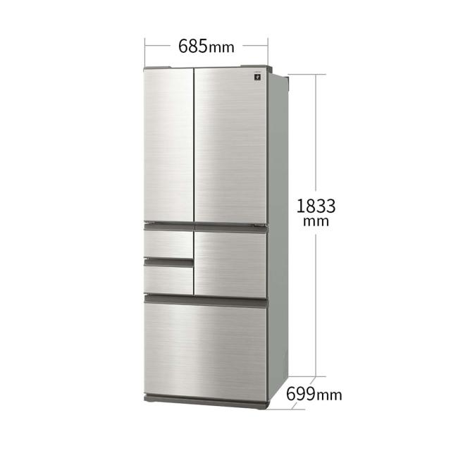 シャープ SHARP 2017年製 6ドア大容量大型冷蔵庫502L SHARP