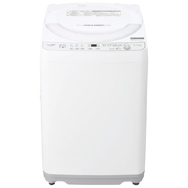 シャープ ES-GE6JJ-W 6.0kg 全自動洗濯機 (ホワイト系)SHARP[ESGE6JJW