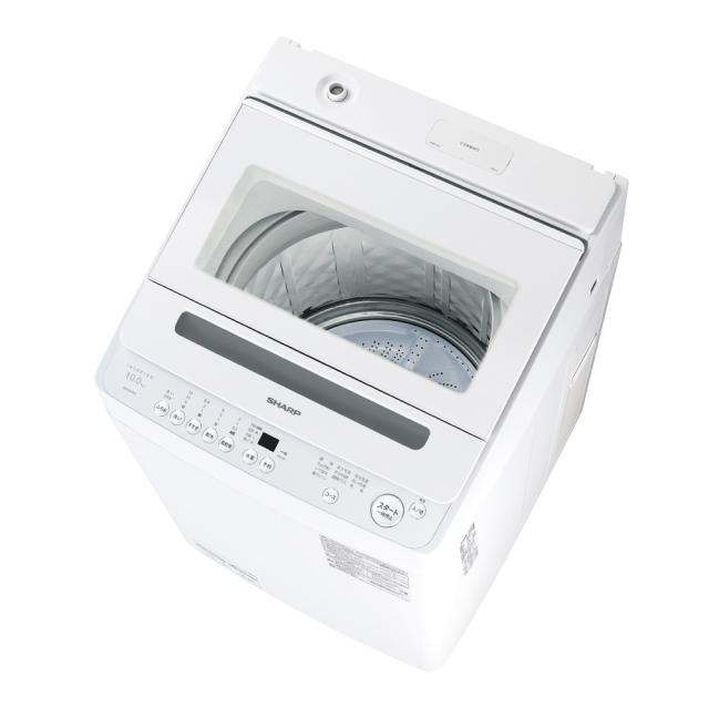 シャープ ES-GV10K-W 10.0kg 全自動洗濯機　ホワイト系SHARP[ESGV10KW] 返品種別A