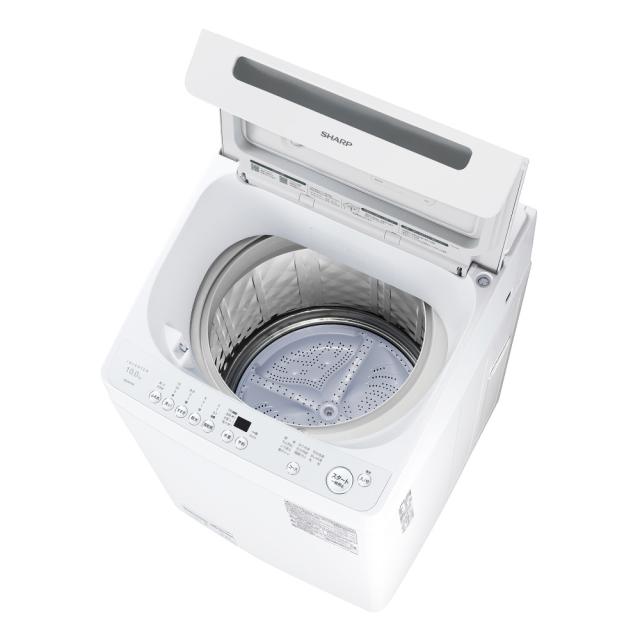 シャープ ES-GV10K-W 10.0kg 全自動洗濯機　ホワイト系SHARP[ESGV10KW] 返品種別A