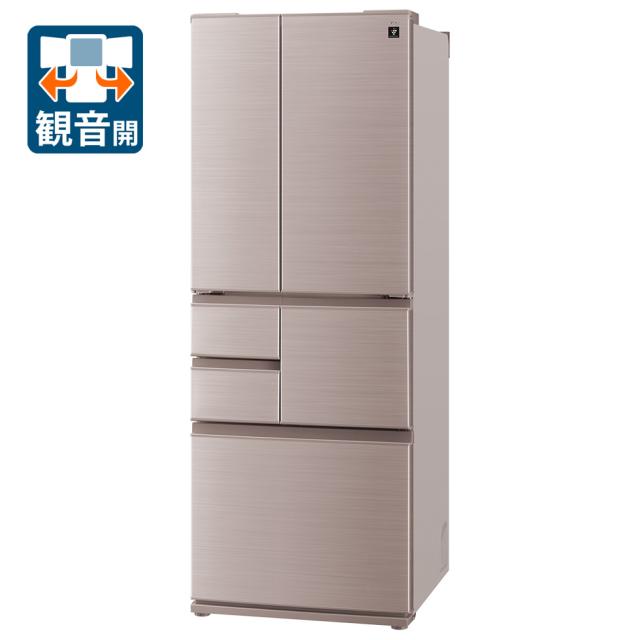 シャープ SJ-X504R-N 502L 6ドア冷蔵庫（シャンパン）SHARP[SJX504RN] 返品種別A 109,852円