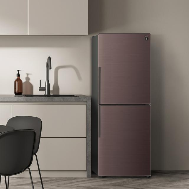 シャープ SJ-PD28R-T 280L 2ドア冷蔵庫（アコールブラウン）【右開き】SHARP[SJPD28RT] 返品種別A_10