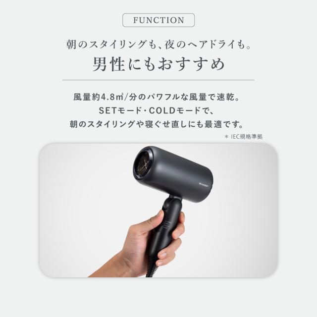 シャープ IB-P300-W ヘアードライヤー(ソフトホワイト)SHARP Dimple