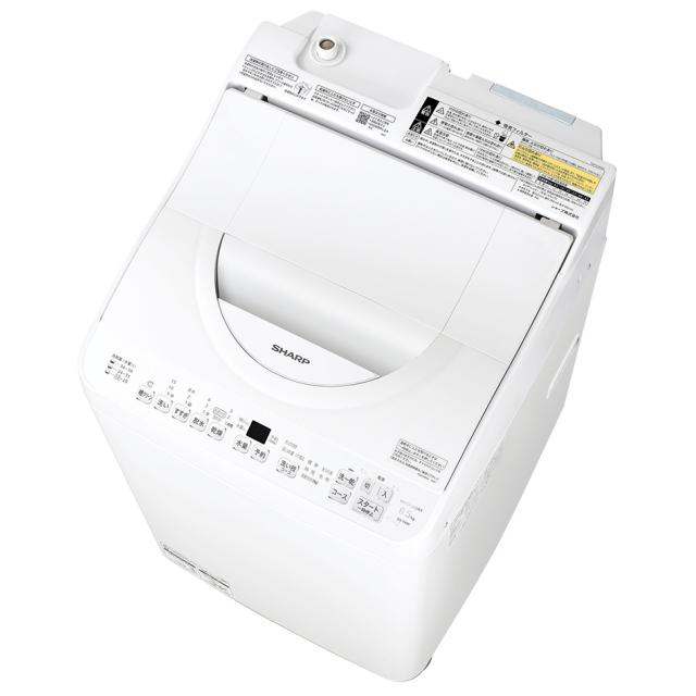 シャープ ES-TX6K-W 6.0kg 洗濯乾燥機　ホワイト系SHARP[ESTX6KW] 返品種別A