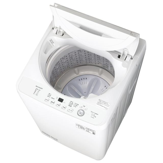 シャープ ES-GE5K-W 5.5kg 全自動洗濯機　ホワイト系SHARP[ESGE5KW] 返品種別A