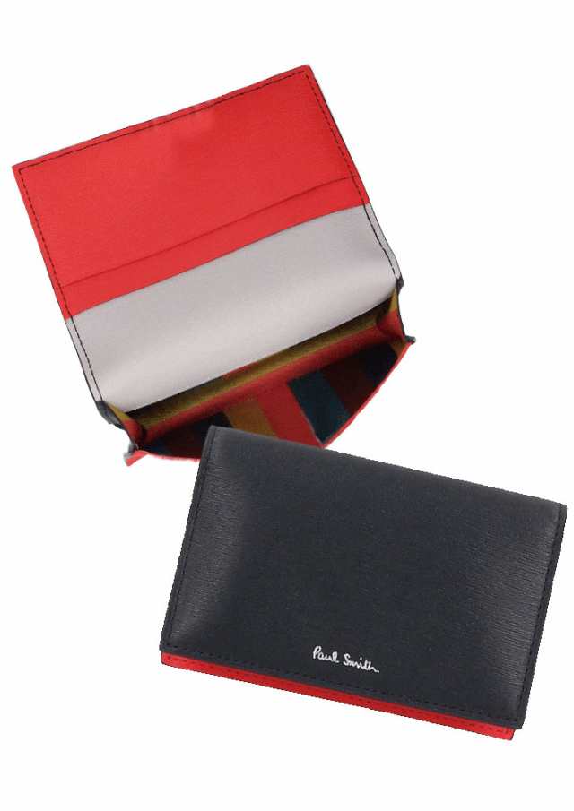 ポールスミス 7782X-79A-ASTRGS カードケース（Black/Red）Paul Smith　7782X　ASTRGS[7782X79AASTRGS] 返品種別B