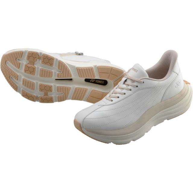 ヨネックス レディース ウォーキングシューズ パワークッションL128（オフホワイト・サイズ：24.5cm） YO-SHWL128-200-24.5返品種別A