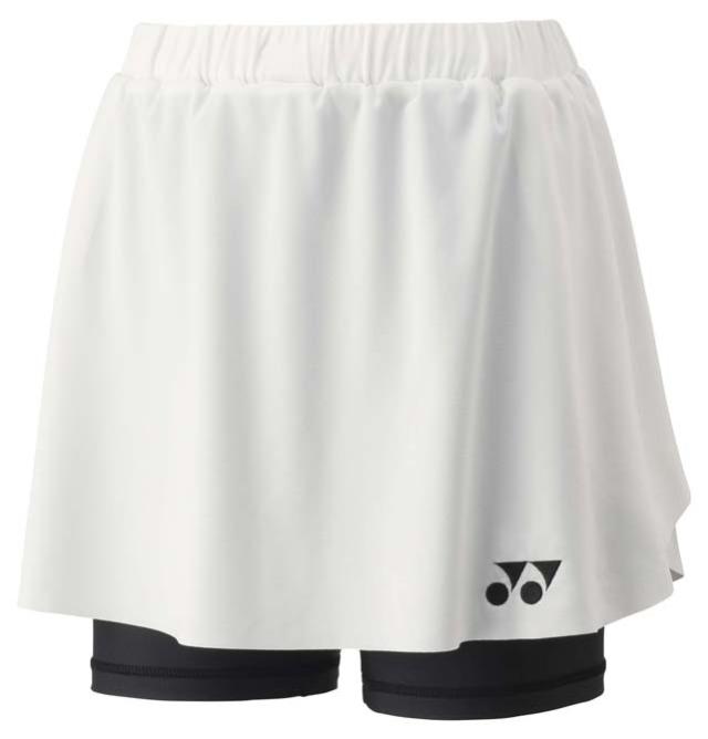 ヨネックス YO-26181-011-M レディース スカート（インナースパッツ付）（ホワイト・サイズ：M）YONEX[YO26181011M] 返品種別A
