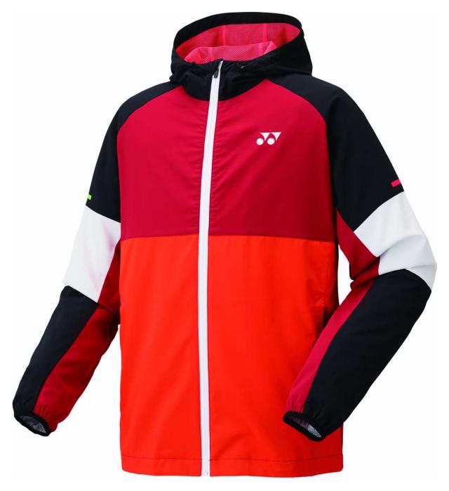 ヨネックス YO-52016-436-M ユニセックス 裏地付ウォームアップパーカー（サンセットオレンジ・サイズ：M）YONEX[YO52016436M] 返品種別A