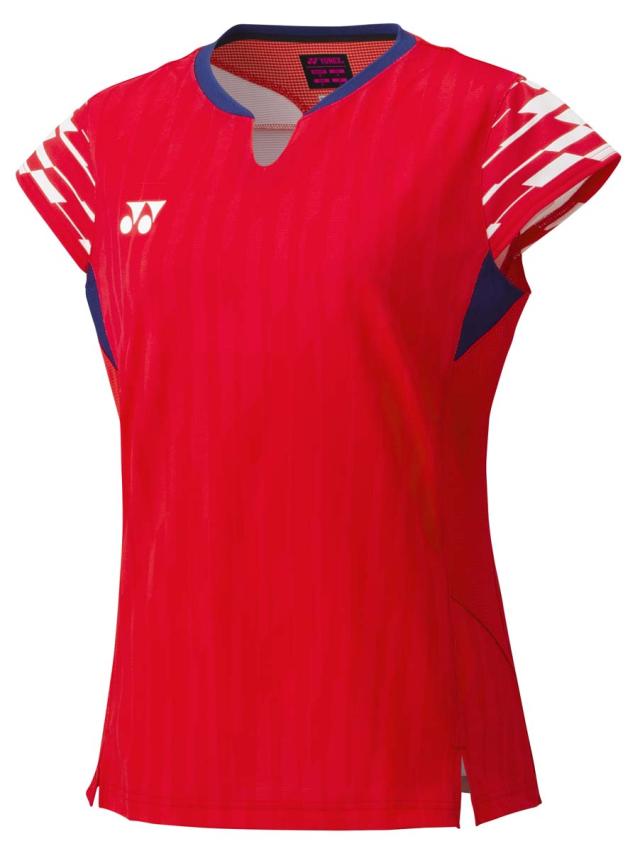 ヨネックス YO-20860-459-M レディース ゲームシャツ（クリアーレッド・サイズ：M）YONEX[YO20860459M] 返品種別A