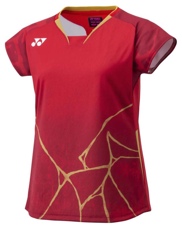 ヨネックス YO-20962-021-L レディース ゲームシャツ（フィットシャツ）（ワイン・サイズ：L）YONEX[YO20962021L] 返品種別A