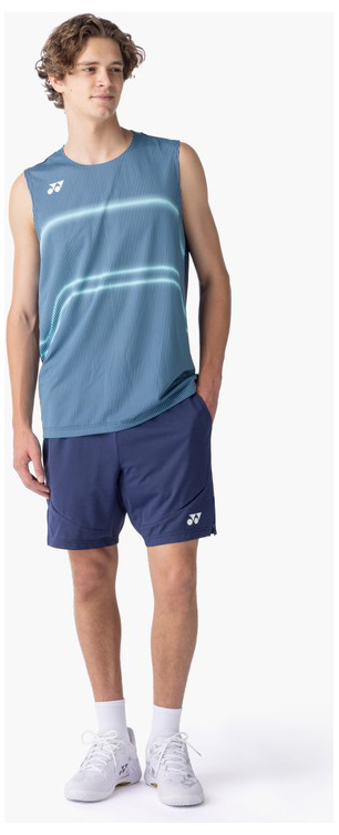 ヨネックス YO-10714-554-M メンズ ゲームシャツ ノースリーブ（ダークネイビー・サイズ：M）YONEX[YO10714554M] 返品種別A_4