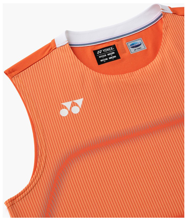 ヨネックス YO-10714-814-O メンズ ゲームシャツ ノースリーブ（サイバーオレンジ・サイズ：O）YONEX[YO10714814O] 返品種別A_2