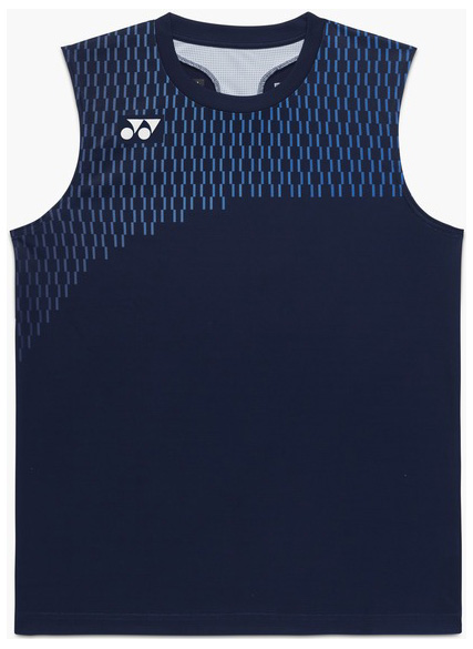 ヨネックス YO-10715-554-M メンズ ゲームシャツ ノースリーブ（ダークネイビー・サイズ：M）YONEX[YO10715554M] 返品種別A