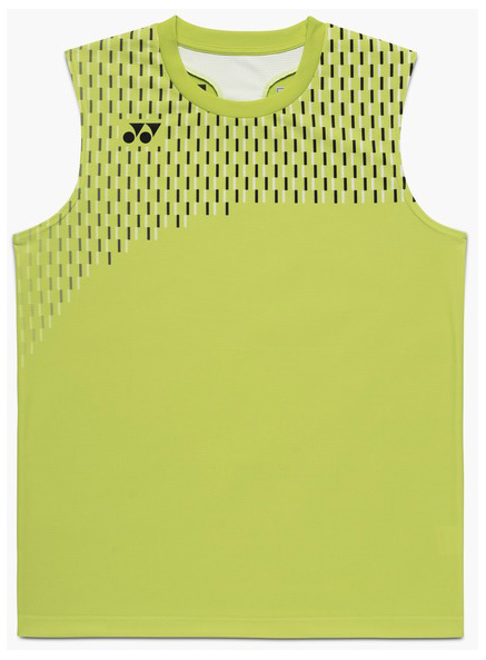 ヨネックス YO-10715-680-O メンズ ゲームシャツ ノースリーブ（フレッシュライム・サイズ：O）YONEX[YO10715680O] 返品種別A