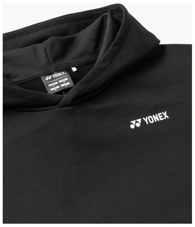 ヨネックス YO-30117-007-O ユニセックス スウェットパーカー（ブラック・サイズ：O）YONEX[YO30117007O] 返品種別A_2