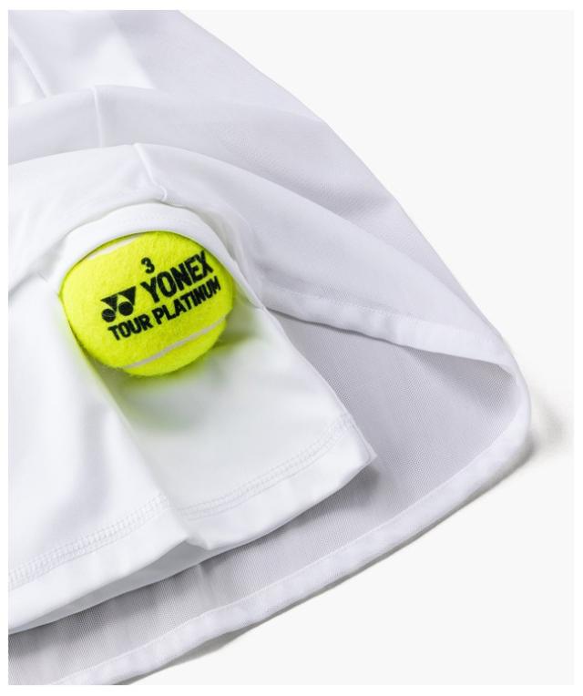 ヨネックス YO-26190-011-M レディース スカート インナースパッツ付（ホワイト・サイズ：M）YONEX[YO26190011M] 返品種別A_4