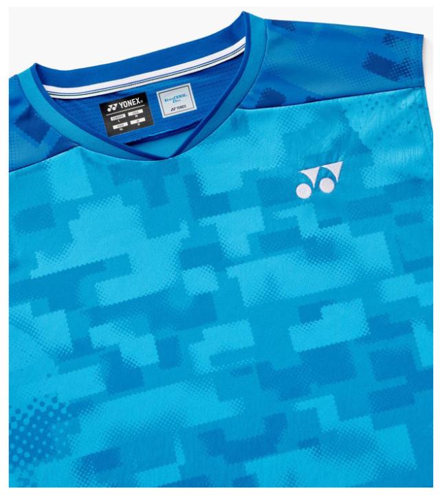 ヨネックス YO-10755-449-O メンズ ゲームシャツ ノースリーブ（セルリアンブルー・サイズ：O）YONEX[YO10755449O] 返品種別A_2