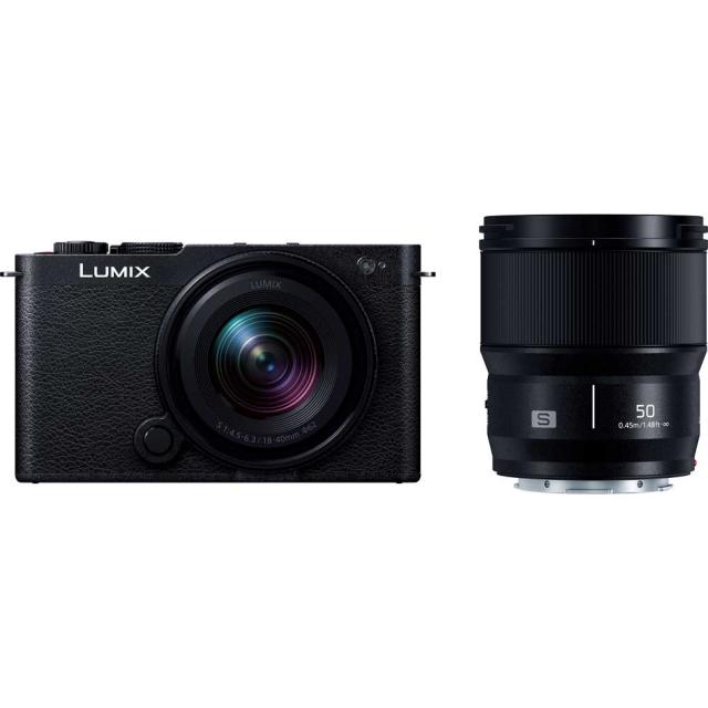 パナソニック フルサイズミラーレス一眼カメラ「LUMIX DC-S9」ダブルレンズキット（ジェットブラック） Panasonic DC-S9W-K返品種別A