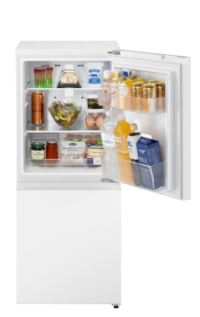 パナソニック NR-B16C3-W 156L 2ドア冷蔵庫（マットオフホワイト）【右